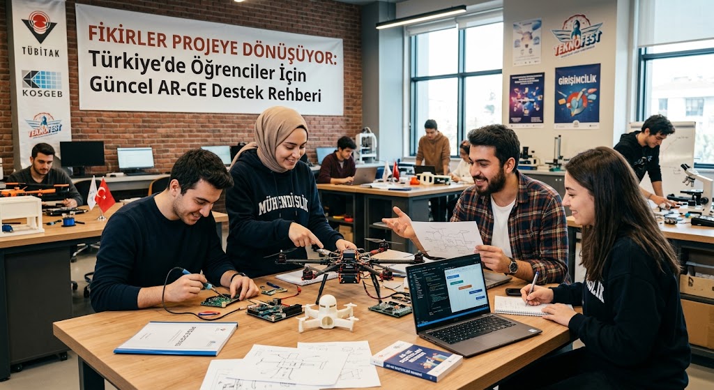 Fikirler Projeye Dönüşüyor: Türkiye’de Öğrenciler İçin Güncel AR-GE Destek Rehberi